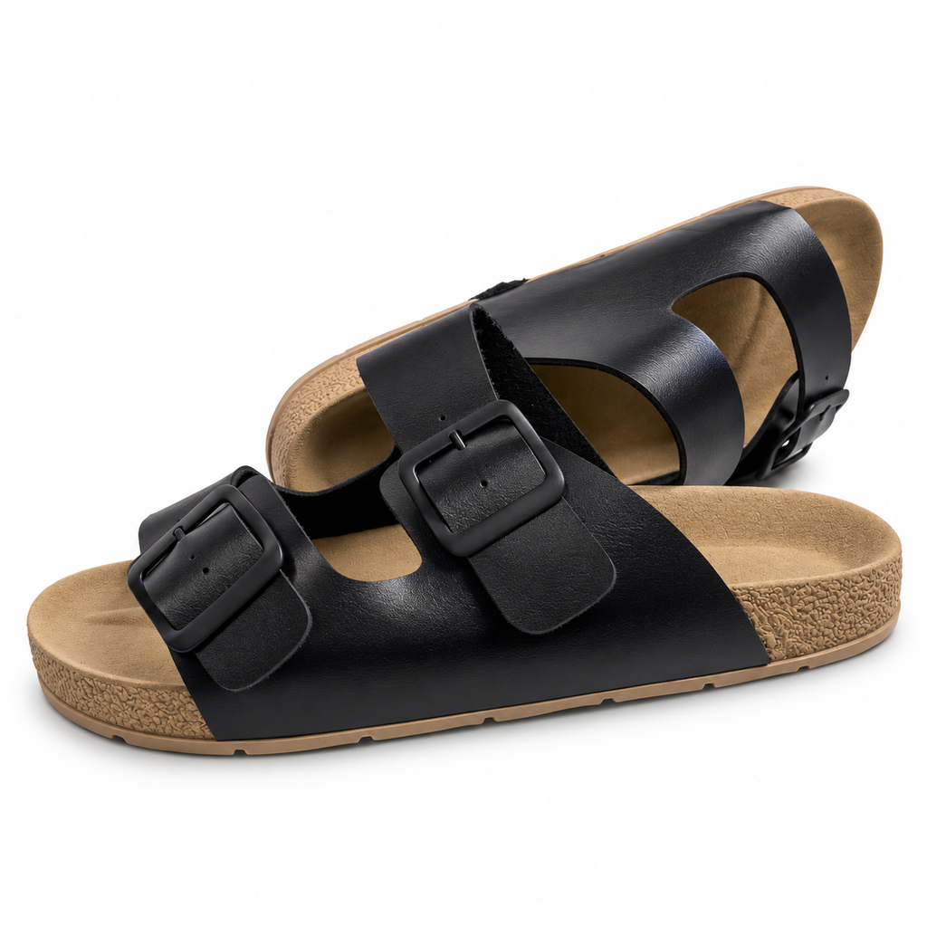 SANDÁLIA BIRKEN MASCULINA COM DUAS FIVELAS