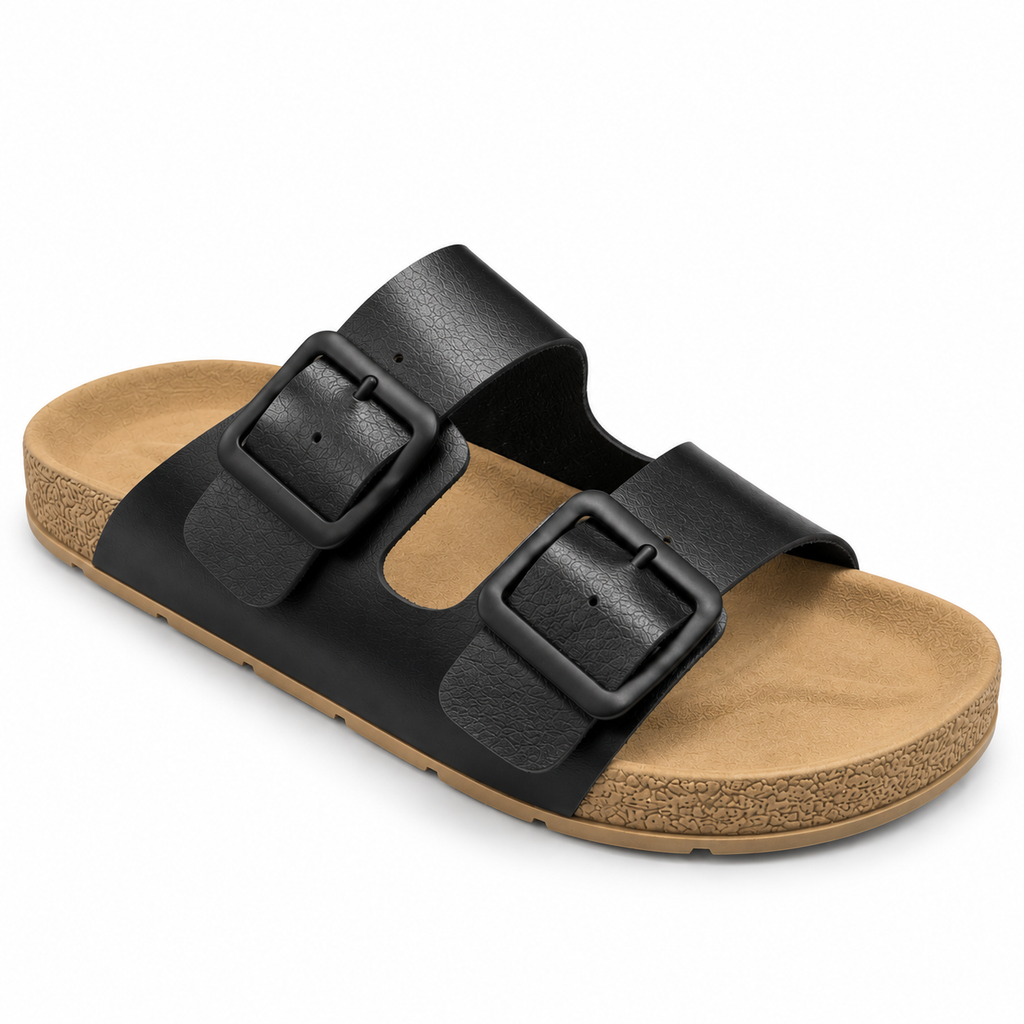 SANDÁLIA BIRKEN MASCULINA COM DUAS FIVELAS