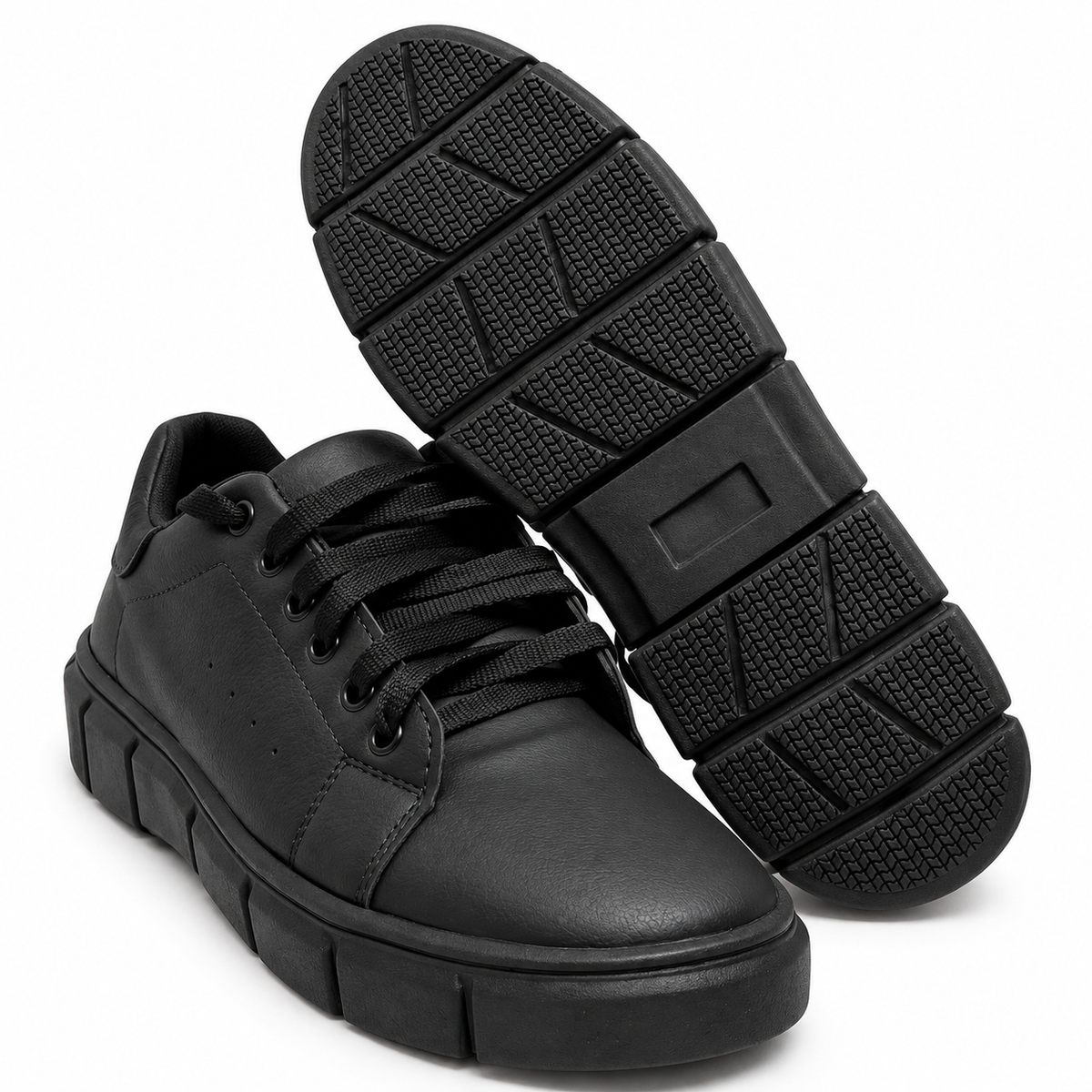 TÊNIS MASCULINO CASUAL TRACTOR PRETO