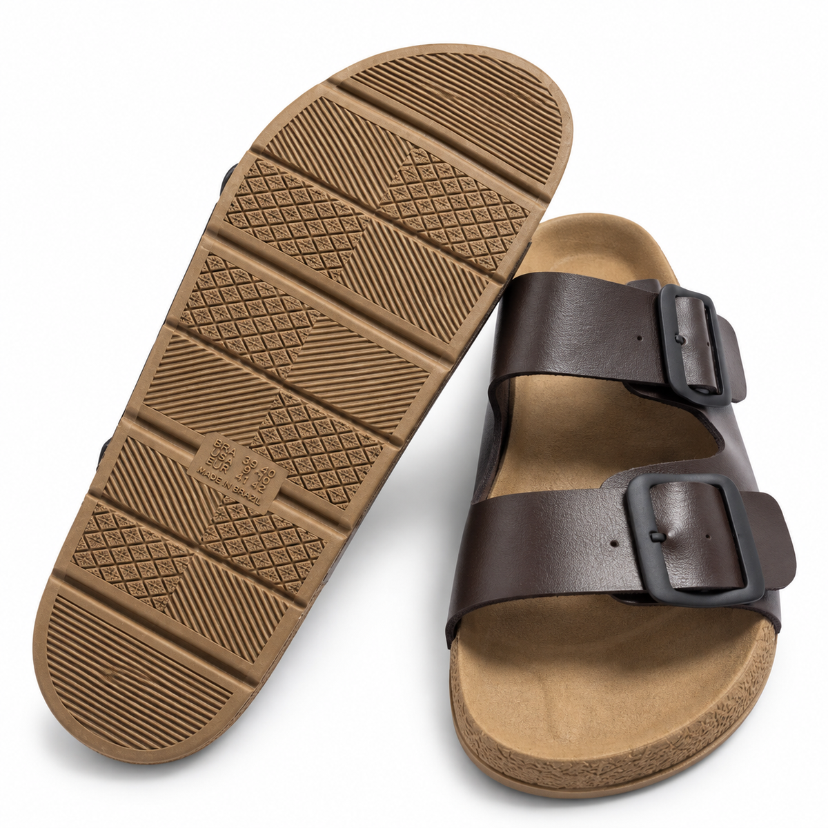 SANDÁLIA BIRKEN MASCULINA COM DUAS FIVELAS