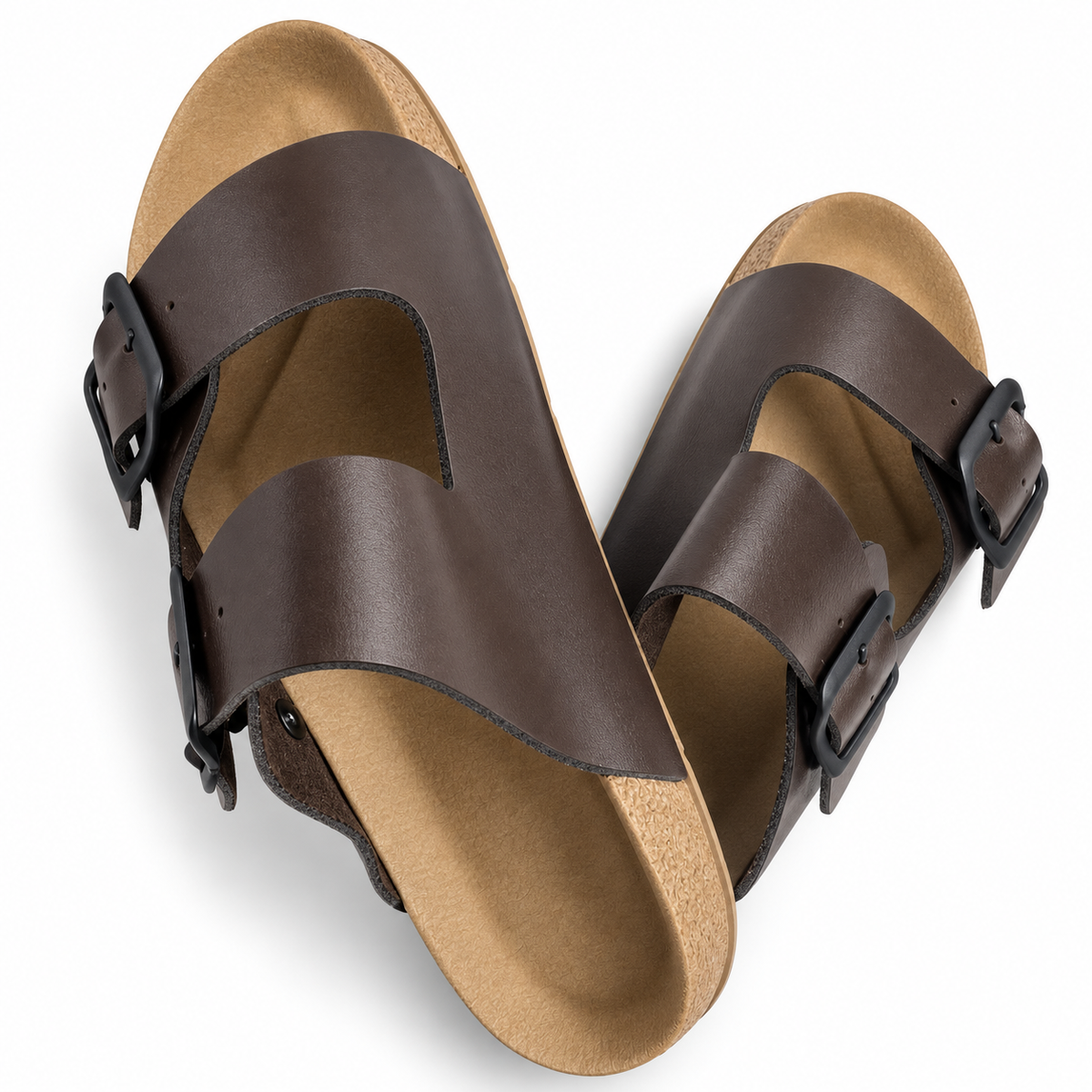 SANDÁLIA BIRKEN MASCULINA COM DUAS FIVELAS