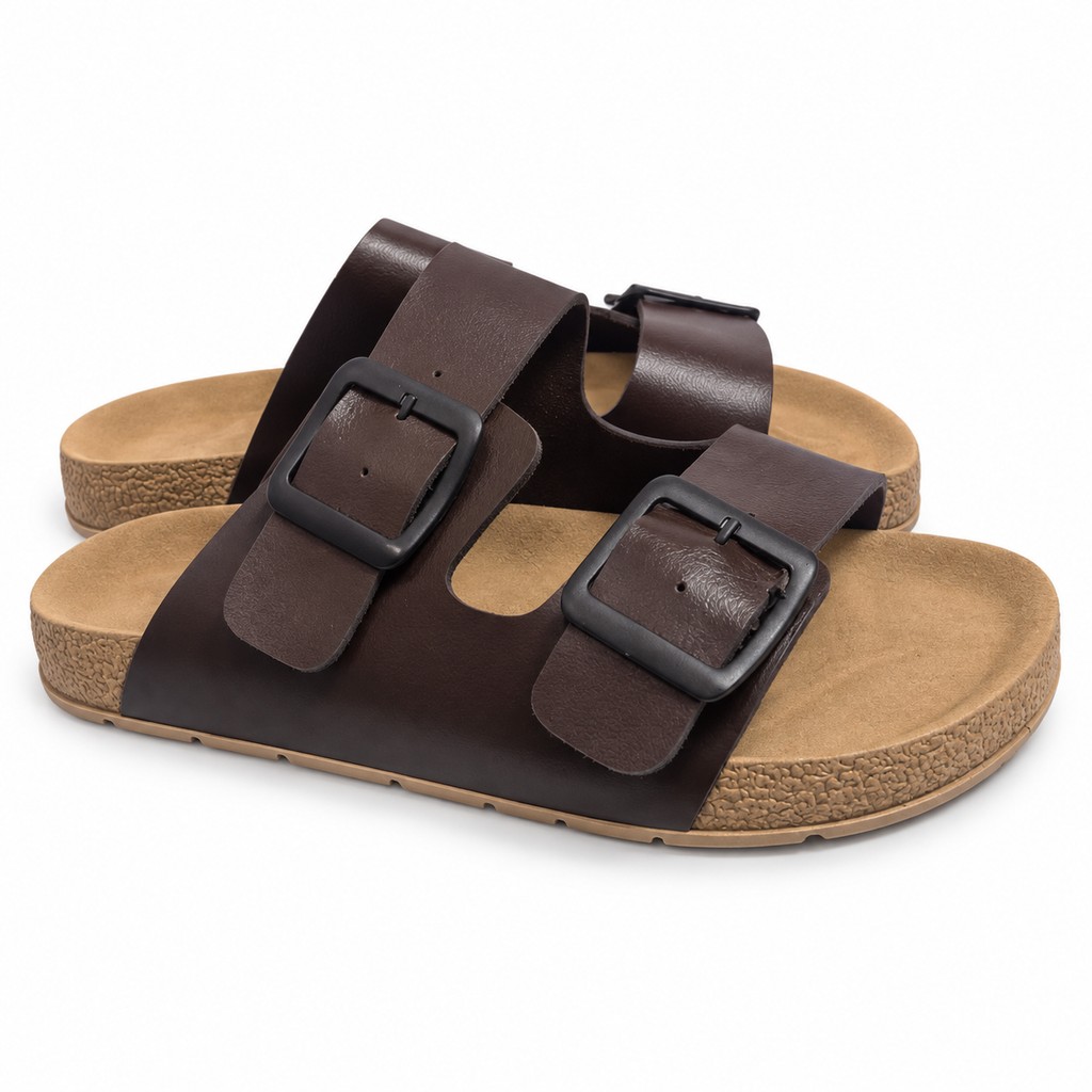 SANDÁLIA BIRKEN MASCULINA COM DUAS FIVELAS