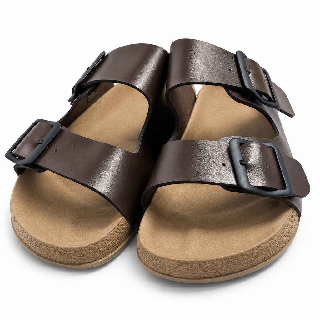 SANDÁLIA BIRKEN MASCULINA COM DUAS FIVELAS