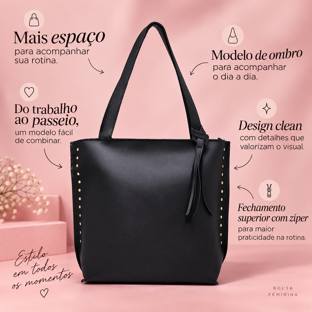 BOLSA GRANDE FEMININA DE OMBRO