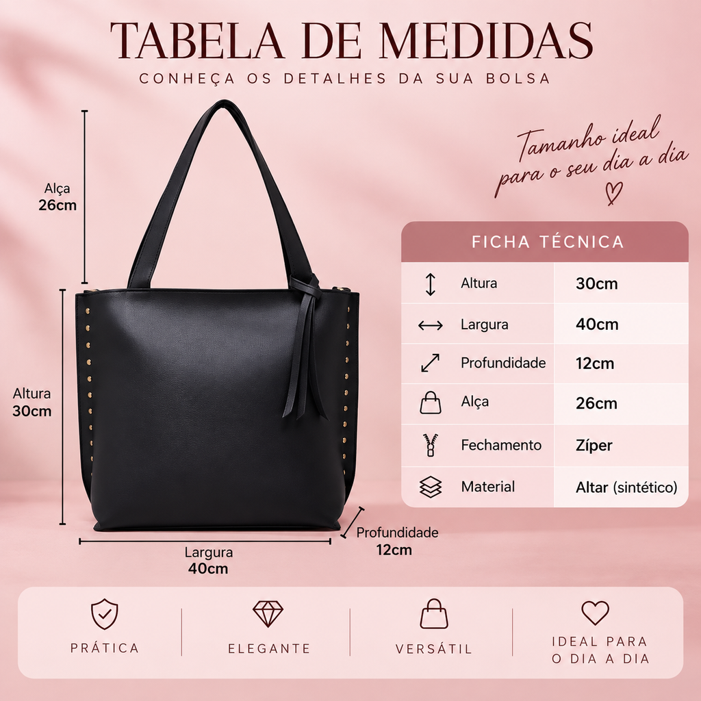 BOLSA GRANDE FEMININA DE OMBRO